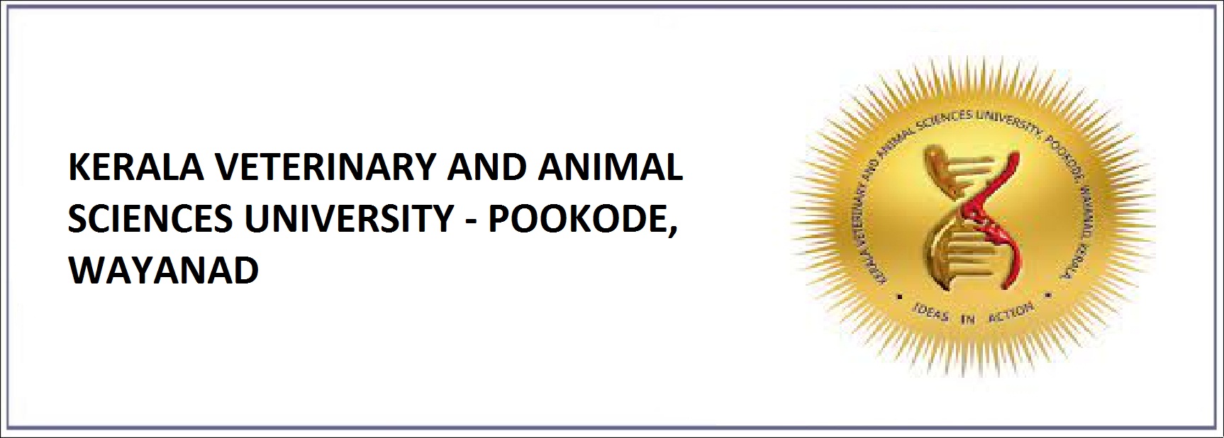 KERALA VETERINARY AND ANIMAL SCIENCES UNIVERSITY - POOKODE, WAYANAD  Admission 2023-24 - Shikshaglobe